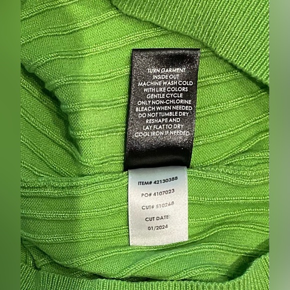 NWOT Torrid Lime Ribbed Sweater Square Neck Tank Top - Picture 8 of 8